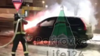 В Красноярске в выходные горели два автомобиля