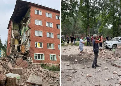 При разрушении пятиэтажки в Омске есть пострадавшие