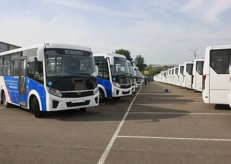 В муниципалитеты Красноярского края отправятся новые пассажирские автобусы