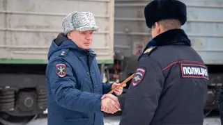 Работавший в Херсонской области сводный отряд полиции вернулся в Красноярск