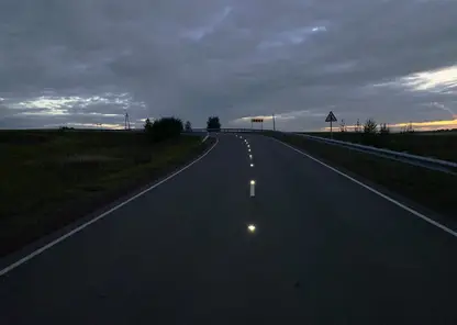 Светодиодные маркеры появились на опасных участках дорог Красноярского края 