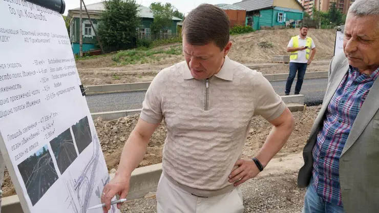 Глава Красноярска рассказал о ходе строительства новой развязки в Октябрьском районе
