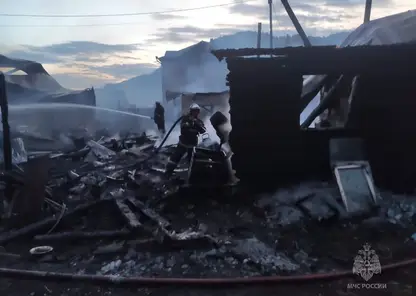 Жилой дом сгорел в Шушенском районе Красноярского края