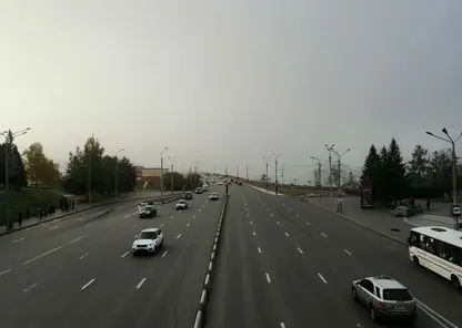 Густой утренний туман накрыл Красноярск 27 сентября