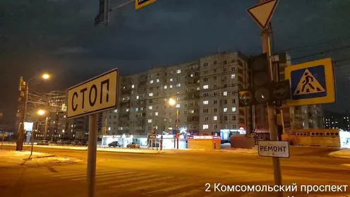 Утром в Красноярске на перекрёстке Мате Залки – Комсомольский не работает светофор