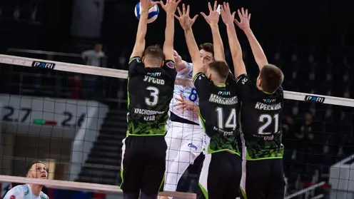 Волейбольный «Енисей» уступил казанскому «Зениту» в домашнем матче