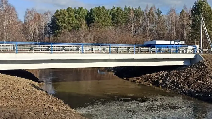 В Красноярском крае завершилась реконструкция моста через реку Кантат