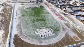 Стадион построили на месте старого футбольного поля в бурятском селе Гусиное озеро