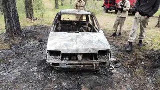 Загоревшаяся «Ока» чуть не стала причиной лесного пожара в Минусинском районе