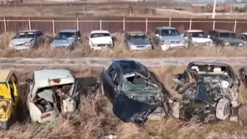 Красноярские госавтоинспекторы провели экскурсию на стоянке разбитых автомобилей