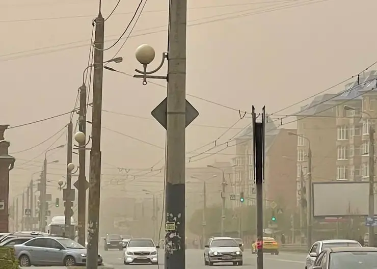 На Омск обрушилась пыльная буря