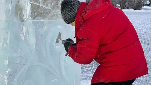 В Красноярске три богатыря украсят ледовый городок в сквере Энтузиастов