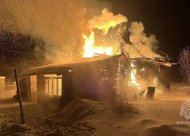 В Козульском районе мужчина погиб при пожаре в частном доме