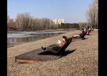 В Красноярске в Татышев-парке продолжается преображение озера «Любовь»