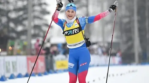 Красноярка Наталья Гербулова выиграла серебро на этапе Кубка Содружества по биатлону