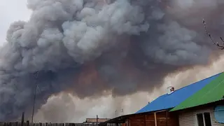 В Минусинском районе из-за пожара ввели режим ЧС