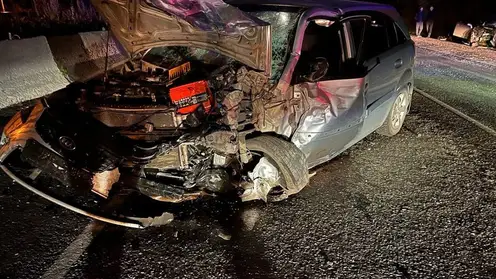 В Красноярском крае пассажирка Honda погибла после лобового столкновения с KIA