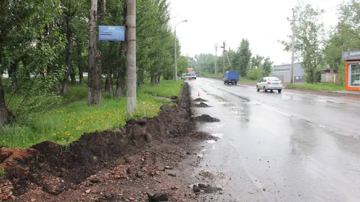 В Красноярске начался ремонт ул. Одесская