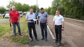 Глава Красноярска проверил благоустройство и ремонт дорог в Октябрьском районе