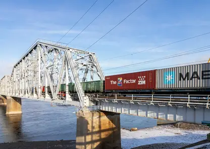 Перевозки контейнеров на Красноярской железной дороге в январе–феврале выросли на 38,7%