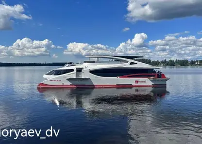 В Красноярске катамаран «ЭкоходЪ» получил судовое санитарное свидетельство о праве плавания в навигацию