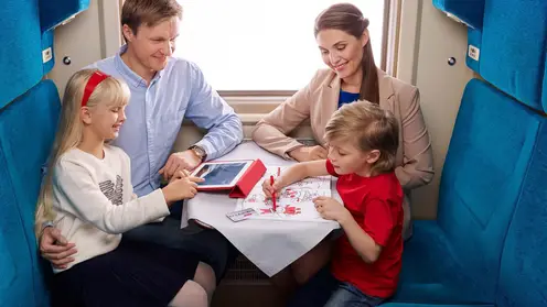Многодетные семьи могут отправиться в путешествие на поезде со скидкой 15%