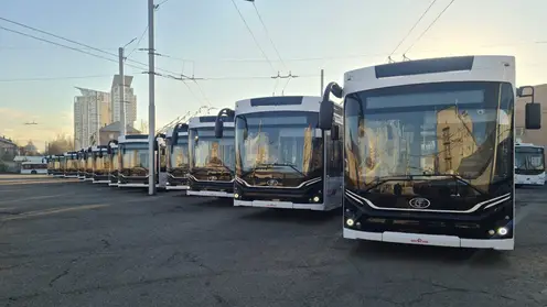 Три современных троллейбуса «Адмирал» начали курсировать по дорогам Красноярска