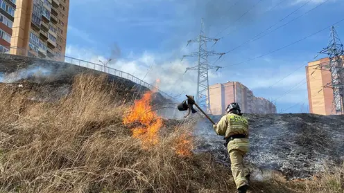 В Красноярском крае зарегистрировано 20 ландшафтных пожаров за сутки