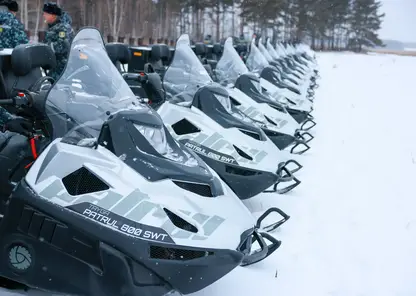 В Красноярском крае инспекторы охотнадзора и заповедных территорий получили снегоходы
