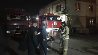 В промзоне Красноярска произошёл пожар прошедшей ночью