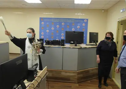 В Красноярске освятили здание агентства по ГО, ЧС и ПБ