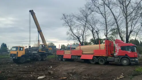 В Красноярском крае начали строить дома для погорельцев
