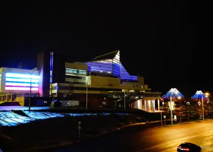 В Красноярске световой комплекс на Стрелке заработает в праздничном режиме вечером 18 января