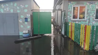 2 дома и один приусадебный участок затопила река в посёлке Октябрьский Красноярского края