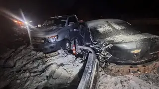 В Иркутской области четыре автомобиля попали в аварию