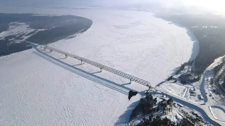 Высокогорский мост в Красноярском крае готов на 88 %