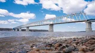 В Красноярском крае строительство Высокогорского моста близится к финалу