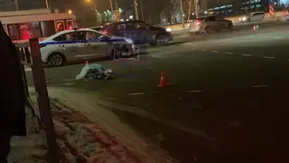 В Красноярске водитель иномарки насмерть сбил мужчину на пешеходном переходе