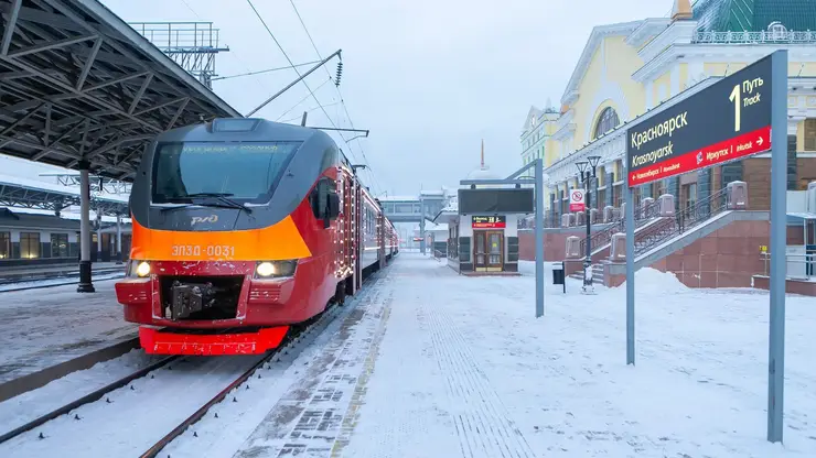 Количество пассажиров «Городской электрички» Красноярска выросло на треть в 2021 году