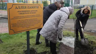 Аллея ангелов в память о погибших детях Донбасса открылась в Красноярске