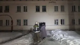 В Новосибирской области огнеборцы и полицейские на пожаре спасли 12 человек