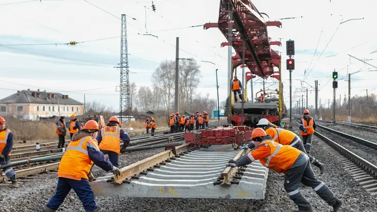 Более 150 километров пути обновила Красноярская железная дорога на Транссибирском участке в 2022 году