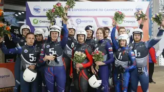 Красноярские саночники завоевали 4 медали на первенстве России