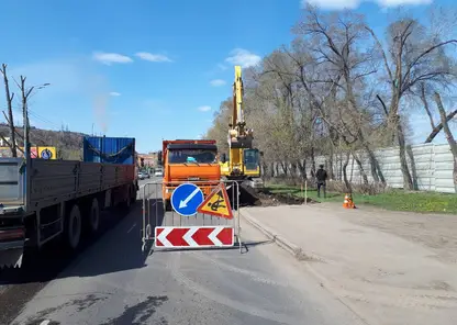 В Красноярске на ул. Свердловская начались земляные работы рядом с «Лентой»