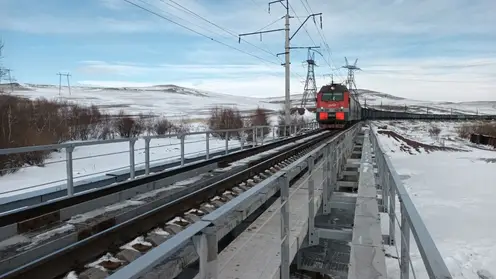 Красноярская железная дорога завершила реконструкцию моста через реку Аскиз в Хакасии