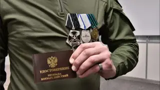 Участники СВО из Новосибирской области получили удостоверения «Ветеран боевых действий»