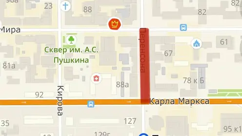 В Красноярске 12 октября временно ограничат движение на Перенсона