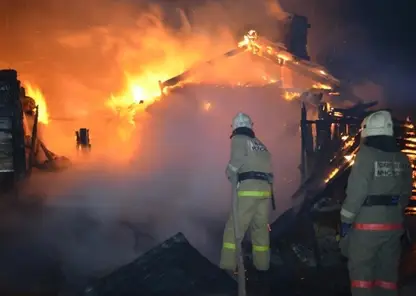 В Балахтинском районе при пожаре в жилом доме погиб человек