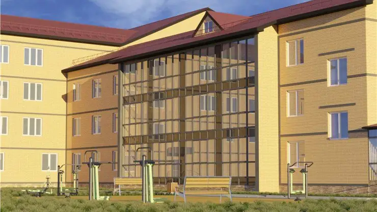 Новый корпус красноярского дома престарелых строят с опережением графика
