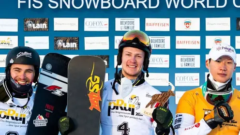 Представитель Красноярского края выиграл этап Кубка мира по сноуборду в Швейцарии